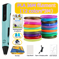 Stylo d'impression 3D en gros pour enfants, nouveau modèle, avec 36M de filament – Cadeau idéal