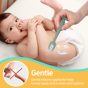 Espátula de silicona con ventosa para crema de pañales, aplicador de crema para pañales para bebés recién nacidos - Product Image 3