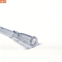 Cathéter urinaire stérile jetable HEYI 4Fr à lumière unique en PU souple pour obstruction urinaire canine, usage vétérinaire facile