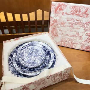 Plato de Porcelana Esmaltada de Lujo con Diseño de Plantas, Ecológico, Apto para Microondas y Horno, en Caja de Regalo Personalizada - Product Image 4