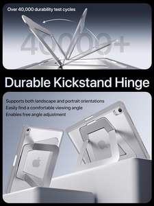 Funda Protectora Completa con Soporte Ajustable de Doble Ángulo y Porta Lápiz Integrado para <span class=keywords><strong>iPad</strong></span> A16/10.ª Generación, Ideal para el Hogar, la Oficina y la Escuela - Product Image 6