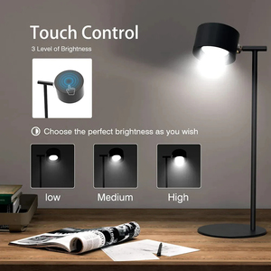 Magnetic Touchable LED USB Rechargeable <b>Table</b> Lamp 360 Rotate Cordless Remote Control Desk Lights Home Bedroom Wall Night Lamp - Product Image 3