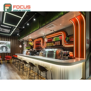 Vitrina Profesional para Cafetería, Mueble de Exhibición para Tienda Minorista, Vitrina Comercial para Café con Vidrio Templado - Product Image 6