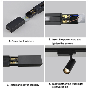 Tira de Luz LED Moderna para Riel, 2 Cables, 1m 2m, 3 Cables, 4 Cables, Núcleo de Aluminio y Cobre, Regulable - Product Image 6
