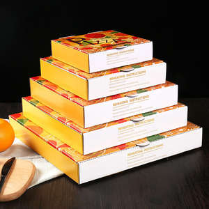 Cajas de almacenamiento ecológicas para pizza con logotipo personalizado al por mayor - Product Image 1