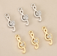 Accessoires décoratifs DIY pour instruments de musique avec incrustations de pierres de zirconium - Violon, Piano, Note de musique