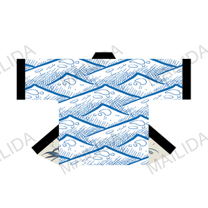 Áo khoác kimono Nhật Bản Happi Coat Haori có họa tiết hoa mèo may mắn Áo choàng nhuộm thăng hoa Trang phục Anime Haori - Product Image 6