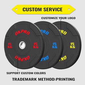 OKPRO Factory Commercial Gym Barbell <strong>Bumper</strong> <strong>Weight</strong> Plate - Product Image 4