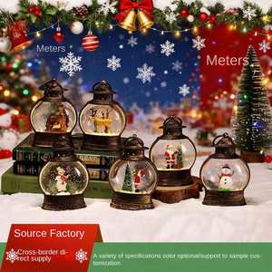 Luz Nocturna LED Ovalada de Plástico con Inyección de Agua, Funciona con Pilas, Decoración Navideña para el Hogar, Regalo Creativo, Directo de Fábrica - Product Image 2