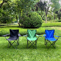 Fauteuil pliant portable en acier carbone pour l'extérieur avec accoudoirs, chaise de camping, chaise de plage, mobilier d'extérieur