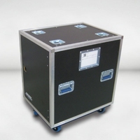 Rack personnalisé 14U 19 ''avec tiroirs à billes absorbant les chocs Flight Box avec boîtier de circuit amplificateur de porte caché-Équipement de sonorisation audio