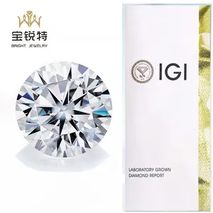 Diamant certifié Igi cultivé en laboratoire 0.01-2 carats CVD HPHT véritable diamant VVS diamants naturels en vrac