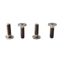 Baut Titanium GR5 M8*25mm Harga Pabrik Kepala Bulat Tipis Baut Torx Dalam Berkualitas Tinggi Sekrup Plum Dalam Kepala Rata Rendah