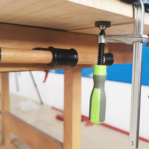 Klem pekerjaan kayu Rel pemandu 1 buah 120/300mm dengan sekrup pegangan plastik untuk pekerjaan kayu rel rel meja Mft rel gergaji - Product Image 2