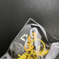Mini pochette ronde en PVC personnalisable avec votre logo, à fermeture éclair, pour emballage de bijoux (boucles d'oreilles, colliers)
