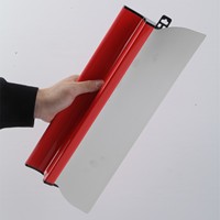 Lame de raclage en acier inoxydable, spatule à mastic, truelle plate, couteau à plâtrer pour nivellement mural, finition de peinture blanche, polissage télescopique
