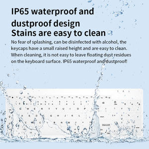 Nuevo Teclado Inalámbrico de Membrana a Prueba de Agua de Tres Modos para Uso Hospitalario con Intercambio en Caliente y Compatibilidad con Escritorio - Product Image 6