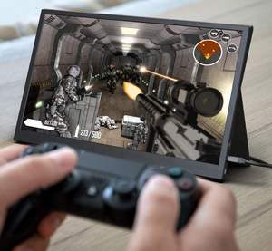 Moniteur portable de jeu Jingshu 15,6 pouces 1080p HDR IPS avec écran LCD portable USB Type C Mini pour téléphone, ordinateur portable, PC - Product Image 4