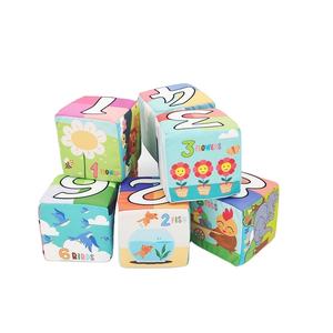 Jouets en tissu en <span class=keywords><strong>mousse</strong></span> de haute qualité, cubes d'activités, blocs de tissu de paysage éducatifs précoces pour bébé - Product Image 4