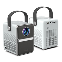 Mini projecteur intelligent LCD portable V2 WiFi 720P avec haut-parleurs stéréo HIFI et correction trapézoïdale électronique