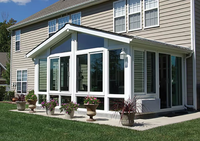 Invernaderos Prefabricados Modernos Personalizados para Exteriores, Villa, Apartamento, Balcón, Jardín, Habitación, Aluminio, Doble Vidrio Templado, Ecológico