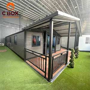 Cbox Luxury 40ft, hôtels modulaires de camping, bâtiments de bureaux pliables, villas en panneaux sandwich, maison préfabriquée extensible en conteneur - Product Image 2