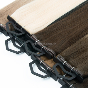 Extensiones de Cabello Humano Virgen de Doble Trama con Diseño de Mariposa, Color Claro, Doble Trama, Genius Hole Weft, Venta al por Mayor - Product Image 3
