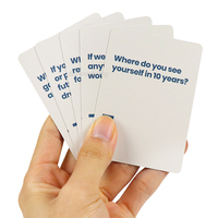 Impression de cartes à jouer de motivation Positive Conversation débutant Question Couple jeux de cartes avec boîte