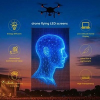 Affichage LED transparent flexible et réglable VORTEX Bright pour la publicité commerciale dans les centres commerciaux