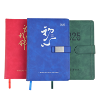 Carnet de notes A5 à couverture rigide en PU personnalisé pour fournitures scolaires Reliure à coudre avec logo personnalisé Carnets économiques