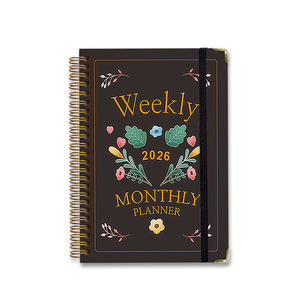 Agenda Semanal A5, Cuaderno Espiral, Tapa Dura, Papel Grueso Sin Manchas, 192 Páginas con Bolsillo para Mujeres, Niñas, Escuela, Universidad, Oficina - Product Image 2