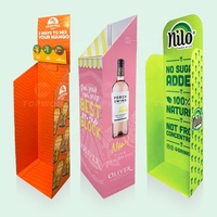 Présentoir de supermarché personnalisé en carton, bac de présentation en carton, présentoir en carton pour bière, vin, eau et boissons