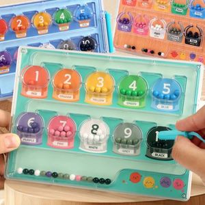 Wholesale Educational Fine Motor Skills Game Wooden Color Matching Learning Counting 4-6Y <b>Puzzle</b> Board Magnetic Number Maze - Product Image 4