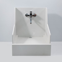 Station de Wudu en céramique de pierre artificielle moderne, lavabo pour ablutions des pieds, facile à nettoyer pour les rituels de prière islamiques