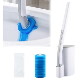 <span class=keywords><strong>Brosse</strong></span> de toilette jetable pour salle de bain <span class=keywords><strong>à</strong></span> nettoyage en profondeur avec distributeur de nettoyage <span class=keywords><strong>Brosse</strong></span> de toilette en ABS <span class=keywords><strong>à</strong></span> <span class=keywords><strong>usage</strong></span> <span class=keywords><strong>unique</strong></span> Ensemble mural - Product Image 1