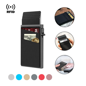 Pop up <span class=keywords><strong>RFID</strong></span> chặn tarjetero Hombre Piel kim loạ<span class=keywords><strong>i</strong></span> chủ thẻ tín dụng ngườ<span class=keywords><strong>i</strong></span> đàn ông Ví vớ<span class=keywords><strong>i</strong></span> tú<span class=keywords><strong>i</strong></span> nhỏ - Product Image 5