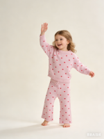 Ensemble de pulls en tricot personnalisé pour bébé fille, Saint-Valentin, cœur, tricot, automne et hiver, 100% coton, tenue décontractée