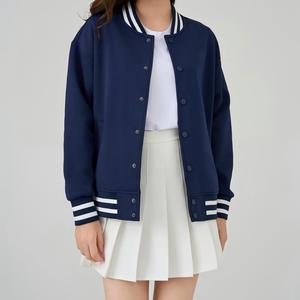 Chaqueta de bateo de béisbol de manga larga ligera para mujer, abrigo cortavientos con sincronización de Color para primavera, otoño e invierno, bolsillo informal para hombre - Product Image 1