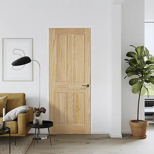 High Quality Custom <strong>Design</strong> Solid <strong>Wood</strong> Fire Rated Interior Door for Living <strong>Room</strong> CE Certified Modern Style - Product Image 4