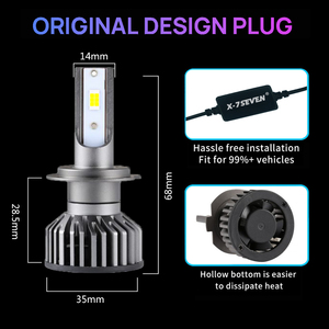 Neoglow New Release Value Deal 100W 15000Lm Tubo <span class=keywords><strong>de</strong></span> cobre <span class=keywords><strong>de</strong></span> refrigeración para Toyota H7 9006 2Y Garantía Led Faros Bombilla Decodificador - Product Image 6