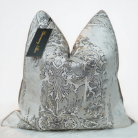 Romantique français Jacquard Satin armure taie d'oreiller pour canapé en gros housses de coussin décor à la maison