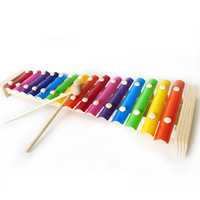 15 Scale Wooden Children's Orff Xylophone Percussion Instrument with Custom Sound for Kids-Promotional Gift