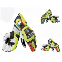Gants de moto en cuir pleine main respirants et imperméables pour motards sportifs et course automobile
