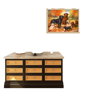 Nuova serie di animali <span class=keywords><strong>a</strong></span> <span class=keywords><strong>punto</strong></span> <span class=keywords><strong>croce</strong></span> Kit ricamo fatto da te-grazioso cucciolo di soggiorno Foyer decorazione camera da letto include uso massone in tessuto - Product Image 2