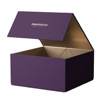 Boîte-cadeau personnalisée en papier kraft de boutique 3mm rabat en carton ondulé forme d'aimant pliant UV pour emballage de bougie de parfum