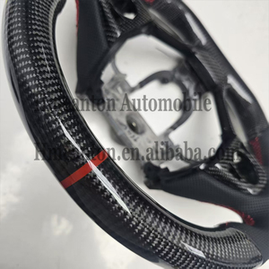 Nouveaux produits : Volant perforé en cuir et fibre de carbone avec surpiqûres rouges pour Honda Accord 8e génération et Crosstour - Product Image 3