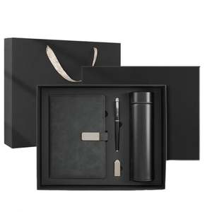 Persol Best-selling Metal Ballpoint Pen Gift <b>Set</b> Business A5 <b>Notebook</b> Gift Box USB Flash Drive Embossed Customizable Logo Gift - Product Image 1