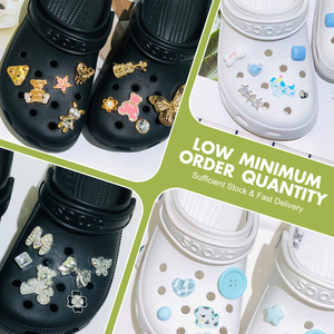Accesorios Decorativos para Zapatos de Mujer, Cadena Amarilla con Lazo de Corazón, Adornos para Zapatos <span class=keywords><strong>Crocs</strong></span> - Product Image 3