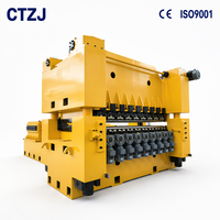 Machine de nivellement de plaques de précision à six couches Chuangtu Delta CNC 4*2000mm, contrôlée par PLC, certifiée CE ISO, haute précision