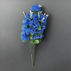 Precio barato salida de fábrica 24 cabezas Clavel globo Margarita flor artificial flor realista <span class=keywords><strong>para</strong></span> Arreglo de <span class=keywords><strong>cementerio</strong></span> funerario - Product Image 6